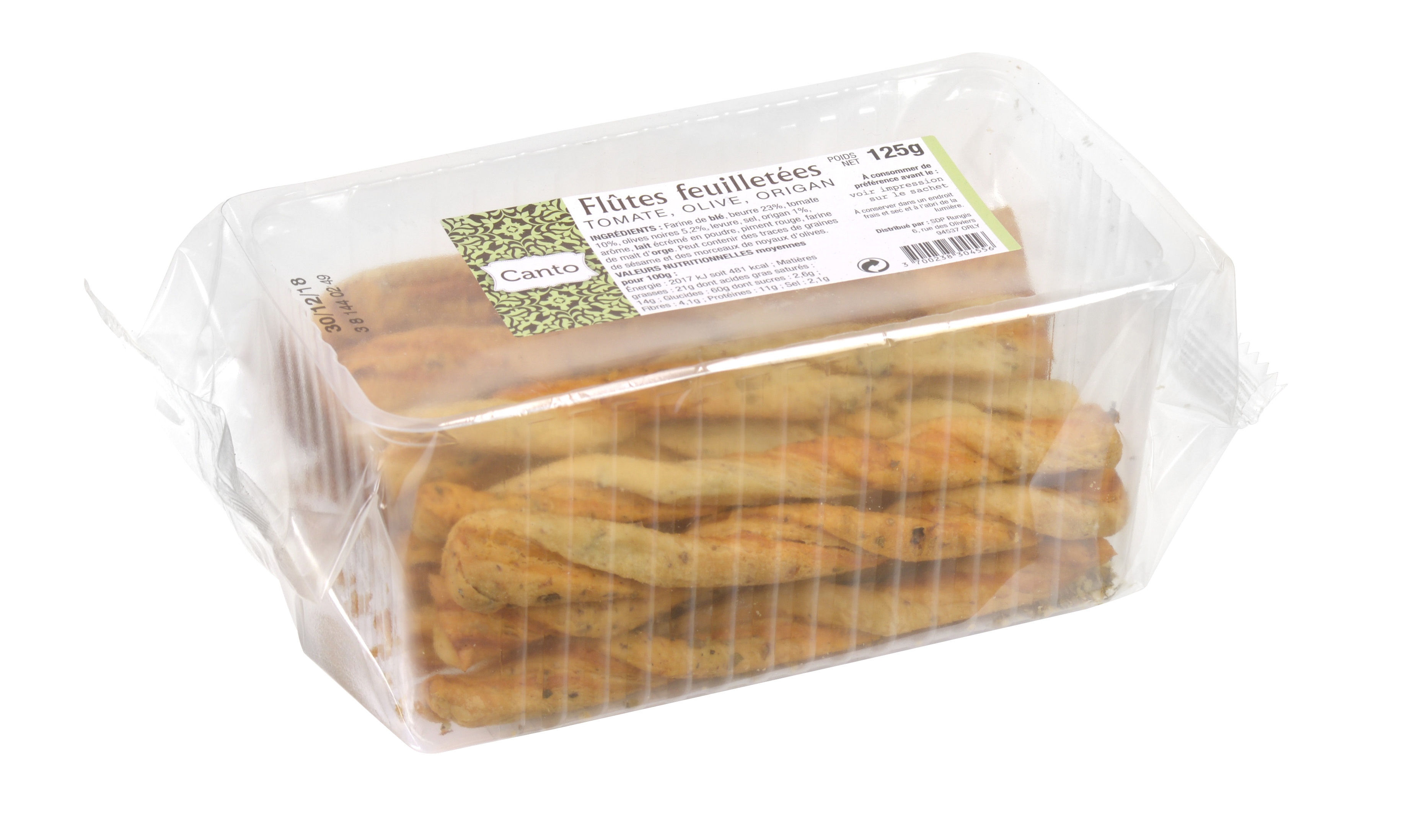 SALTED BISCUITS WITH TOMATO, ORIGANO AND PUFF PASTE