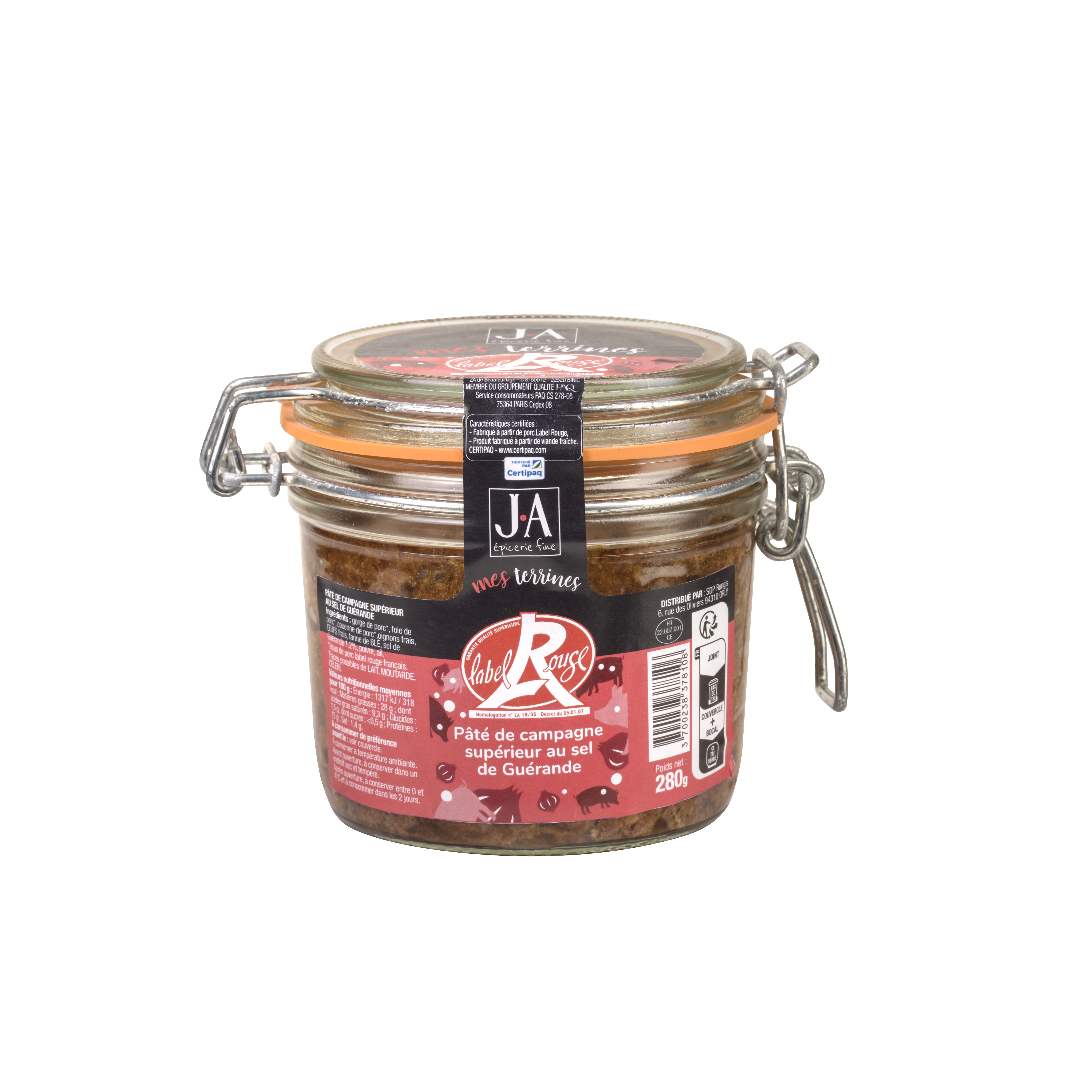 FARM PORK PATE WITH GUERANDE SALT