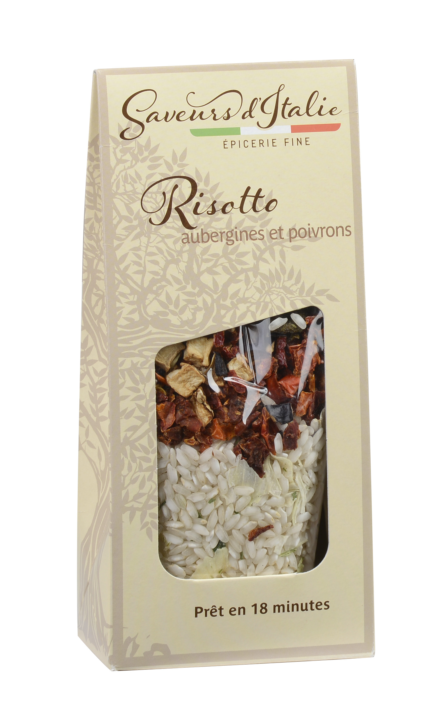 EGGPLANTS AND PEPPERS RISOTTO WITH CARNAROLI RICE