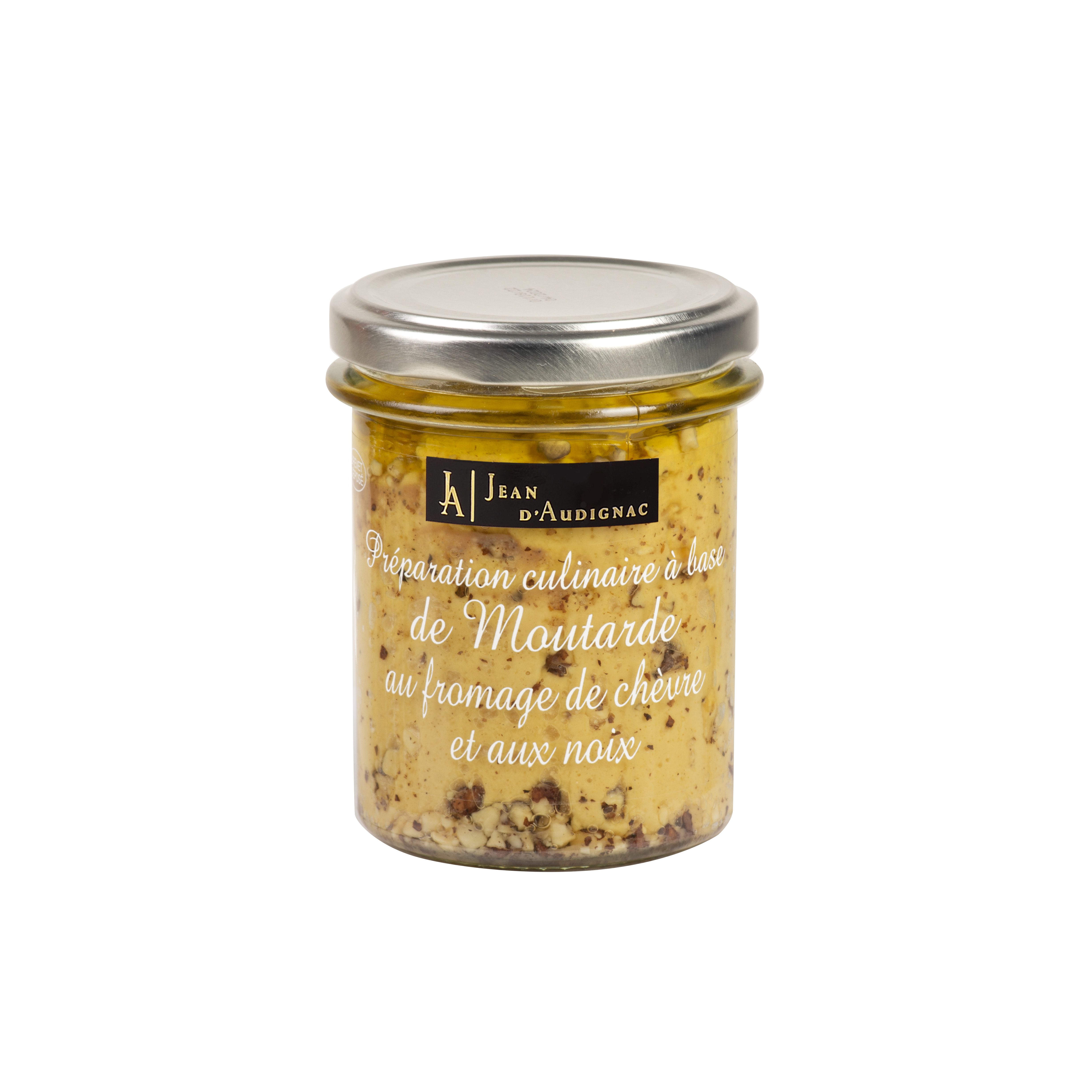 ORGANIC MUSTARD WITH GOAT CHEESE AND NUTS