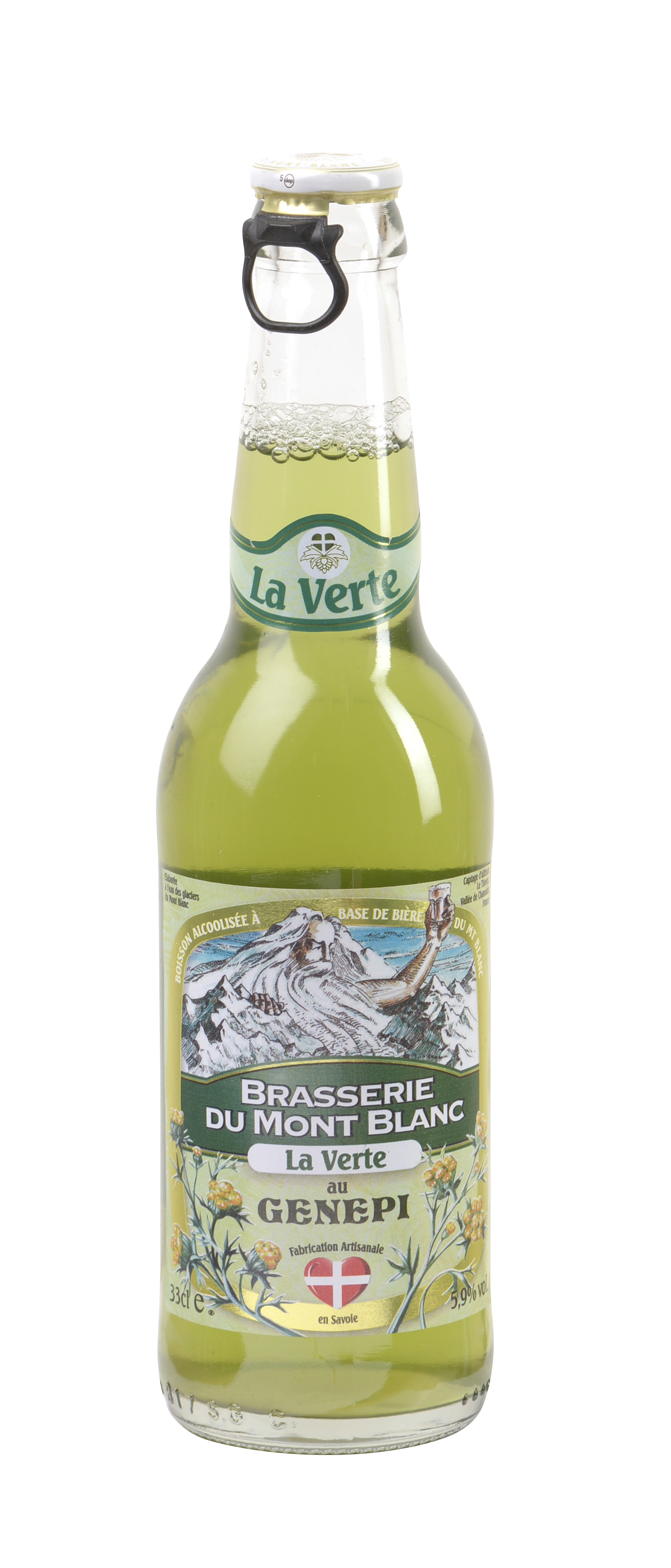 GREEN BEER - BRASSERIE DU MONT BLANC AU GENEPI 5.9°