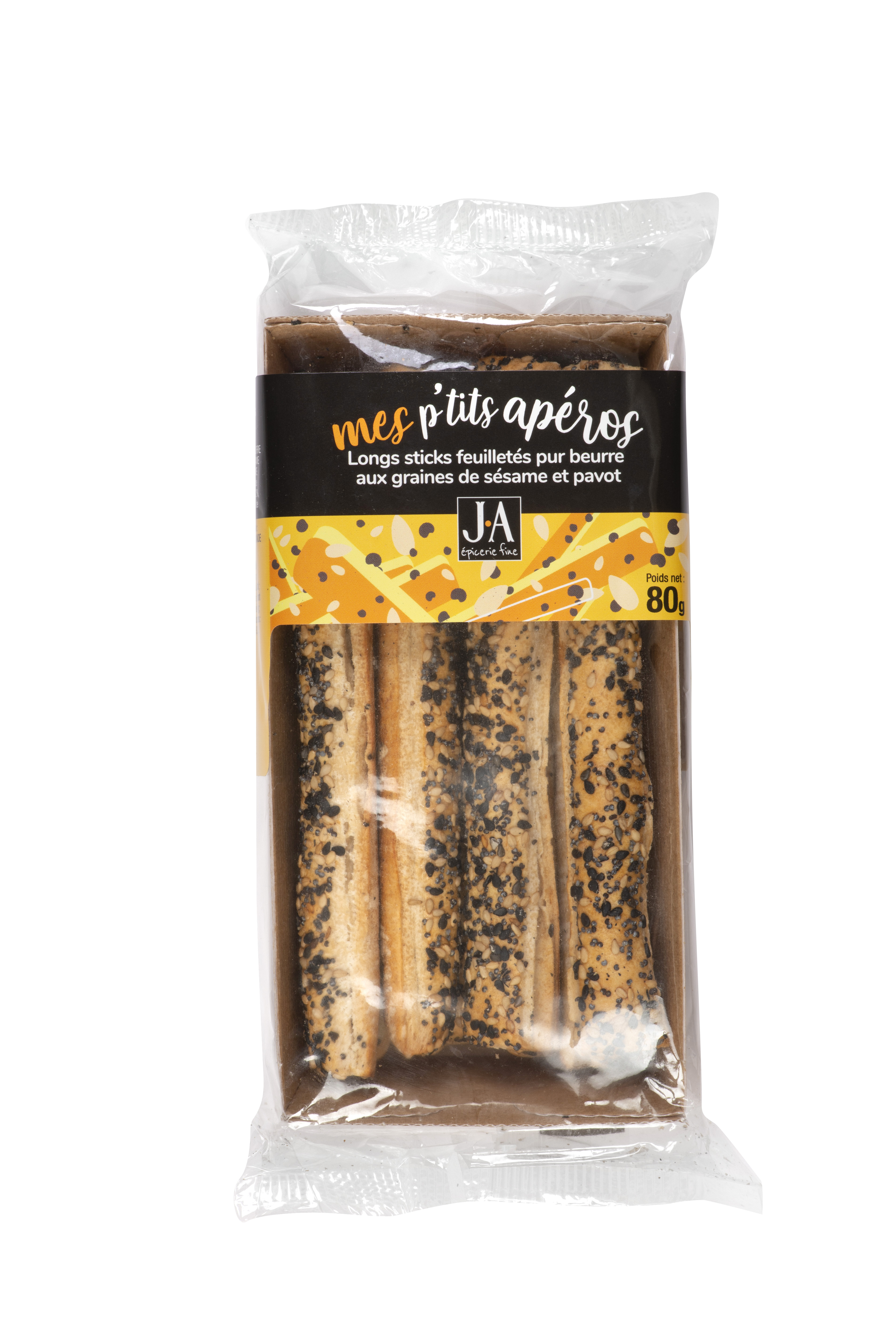 PUFF LONG STICKS WITH EMMENTHAL CHEESE AND MIXED HERBS