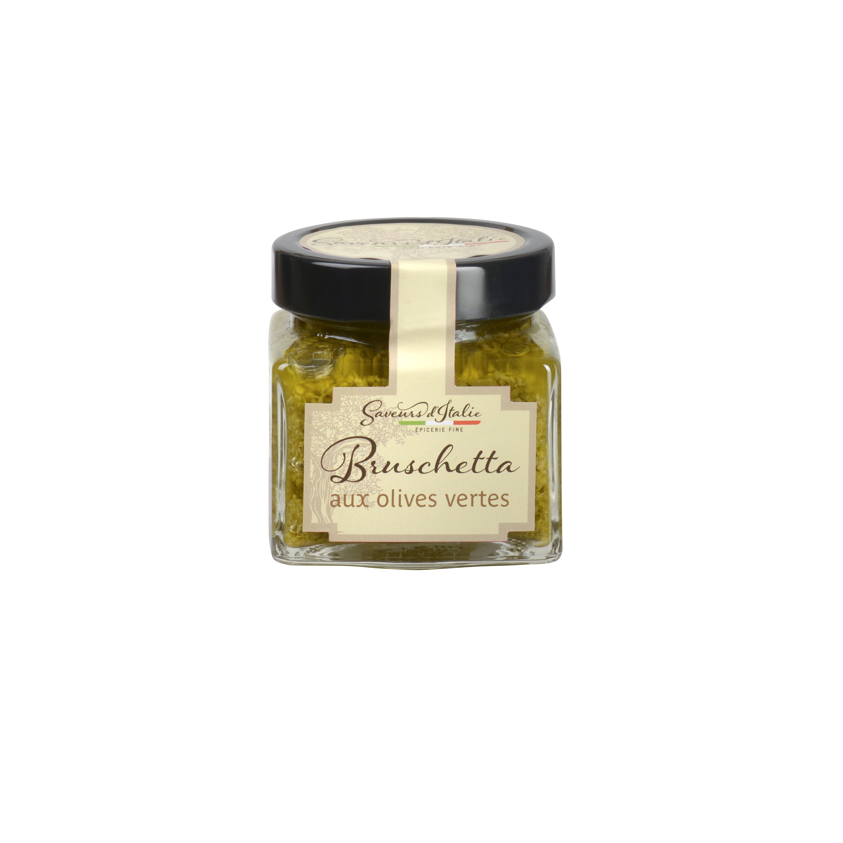 BRUSCHETTA WITH GREEN OLIVES