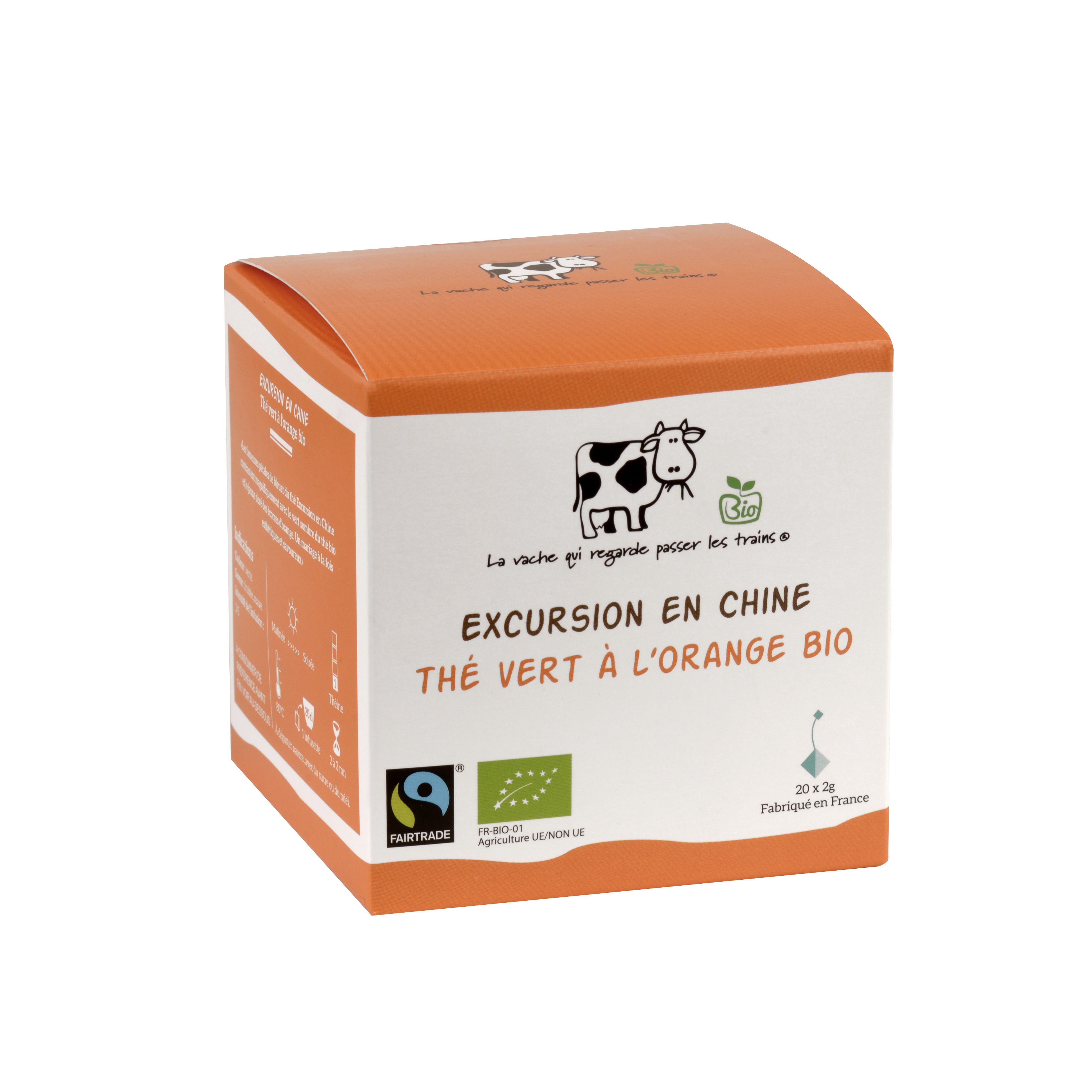 EXCURSION EN CHINE - ORGANIC GREEN TEA WITH ORANGE