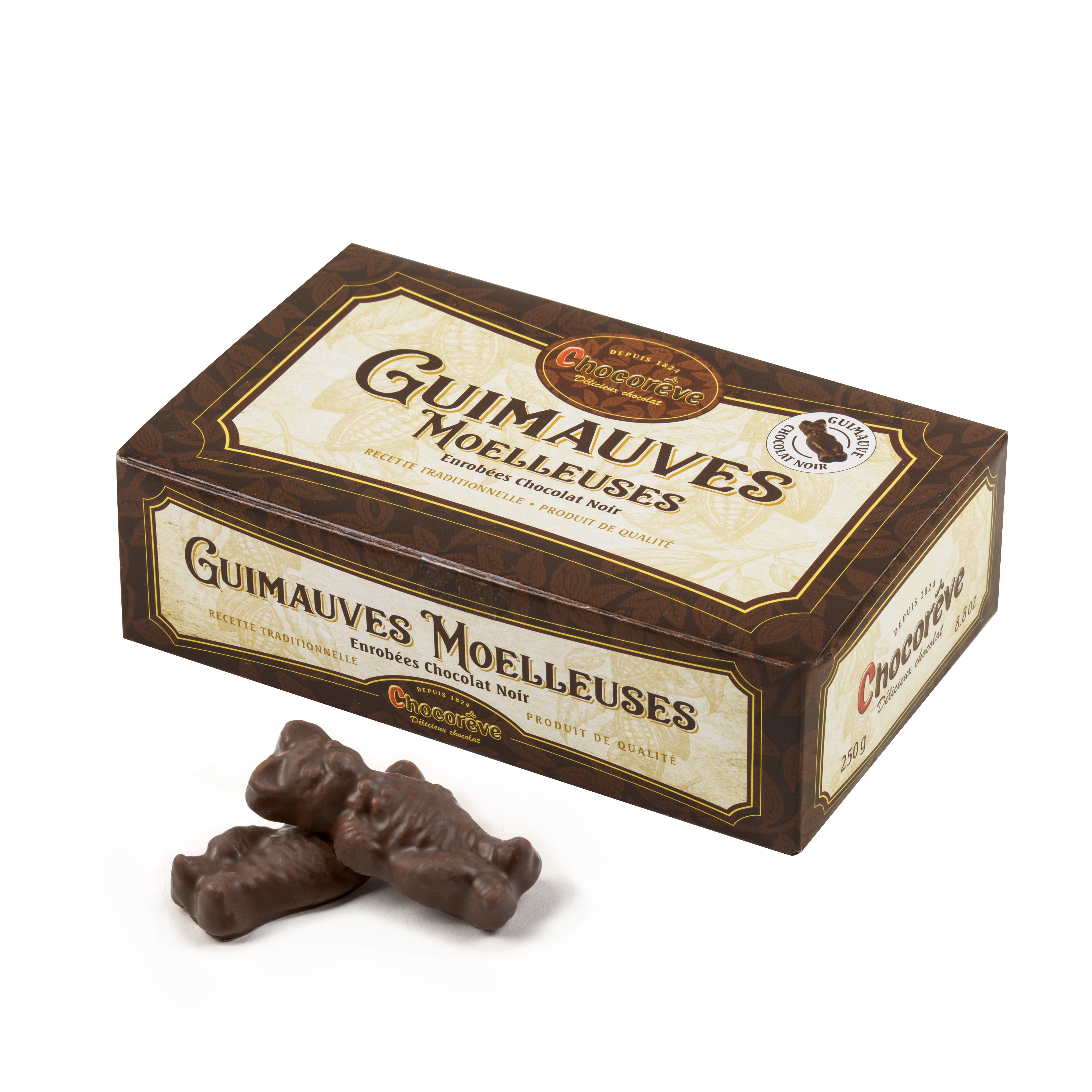 BOX OF DARK CHOCOLATE MARSHMALLOW TEDDY BEARS