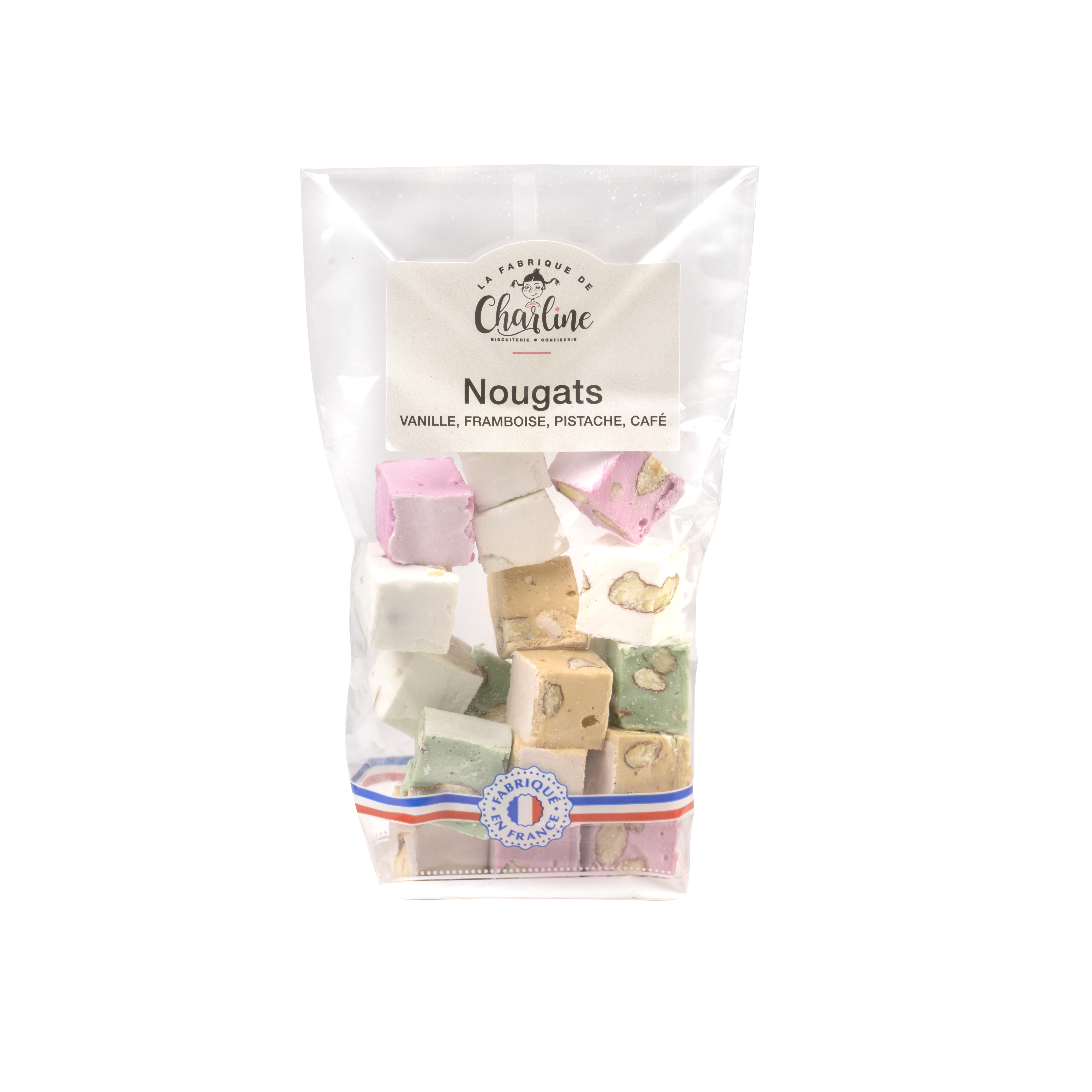 NOUGATS (VANILLA, PISTACHIO, RASBERRY, COFFEE)