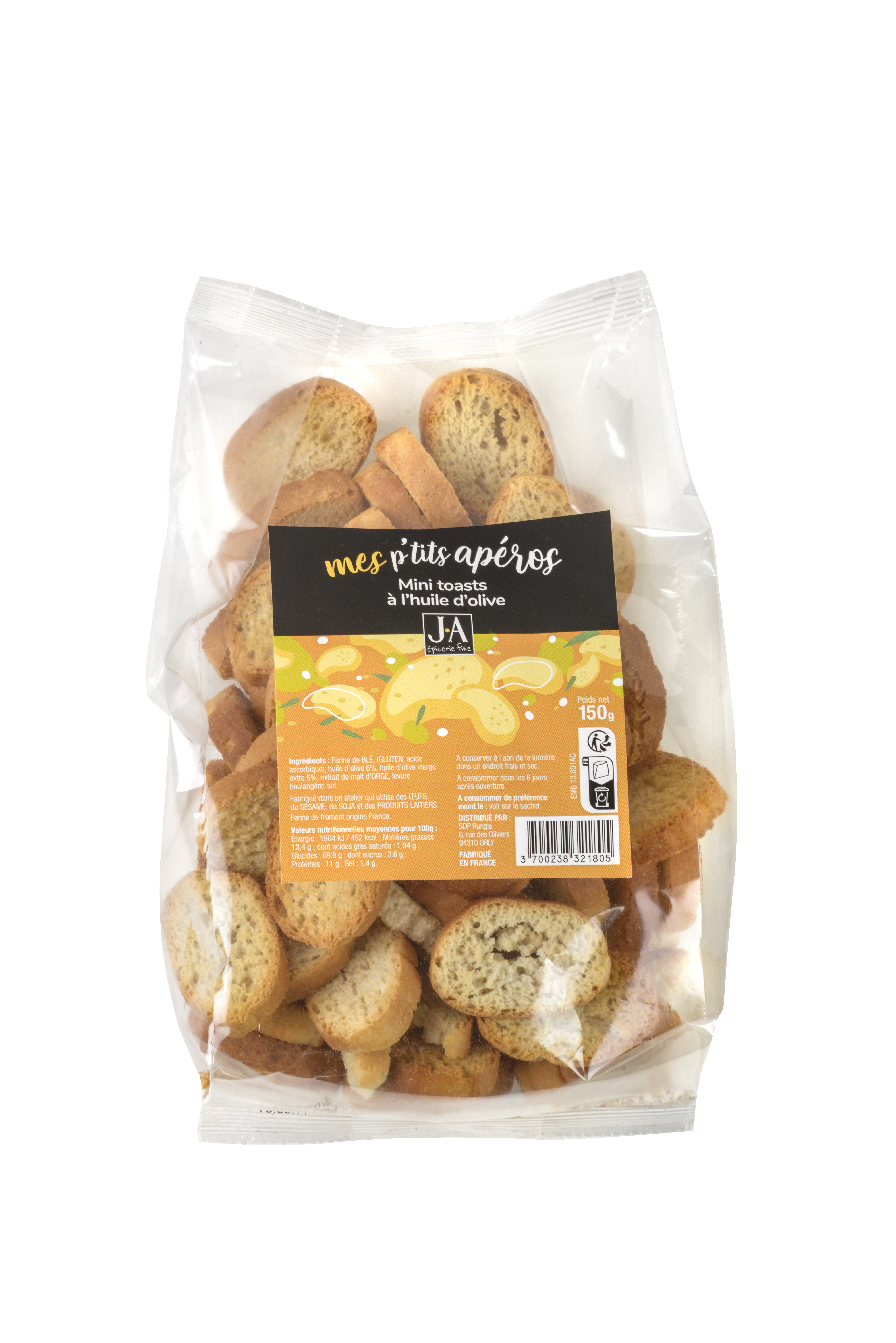 MINI TOASTS A L'HUILE D'OLIVE