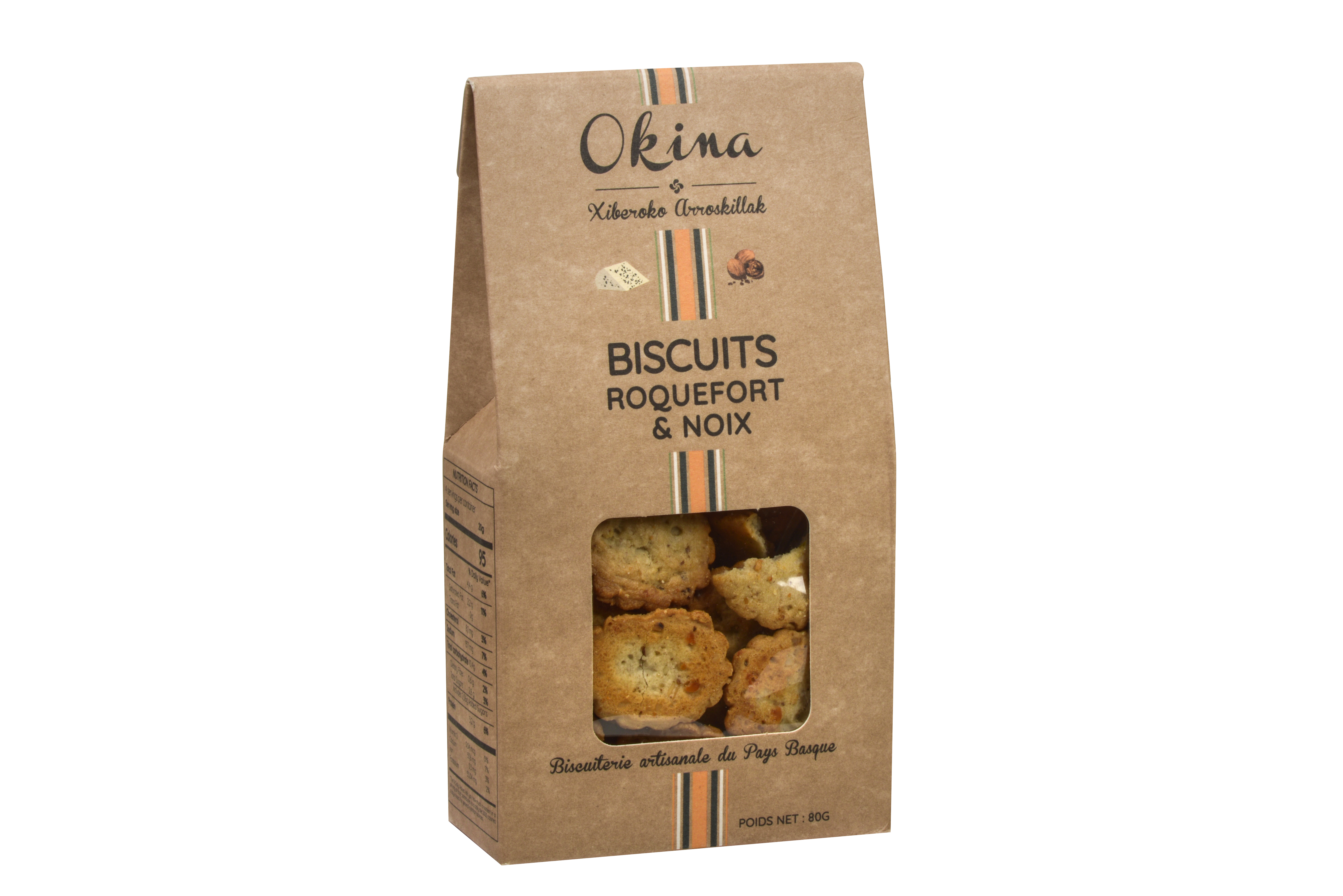 SALTED COOKIES WITH ROEQUEFORT CHEESE AND NUTS