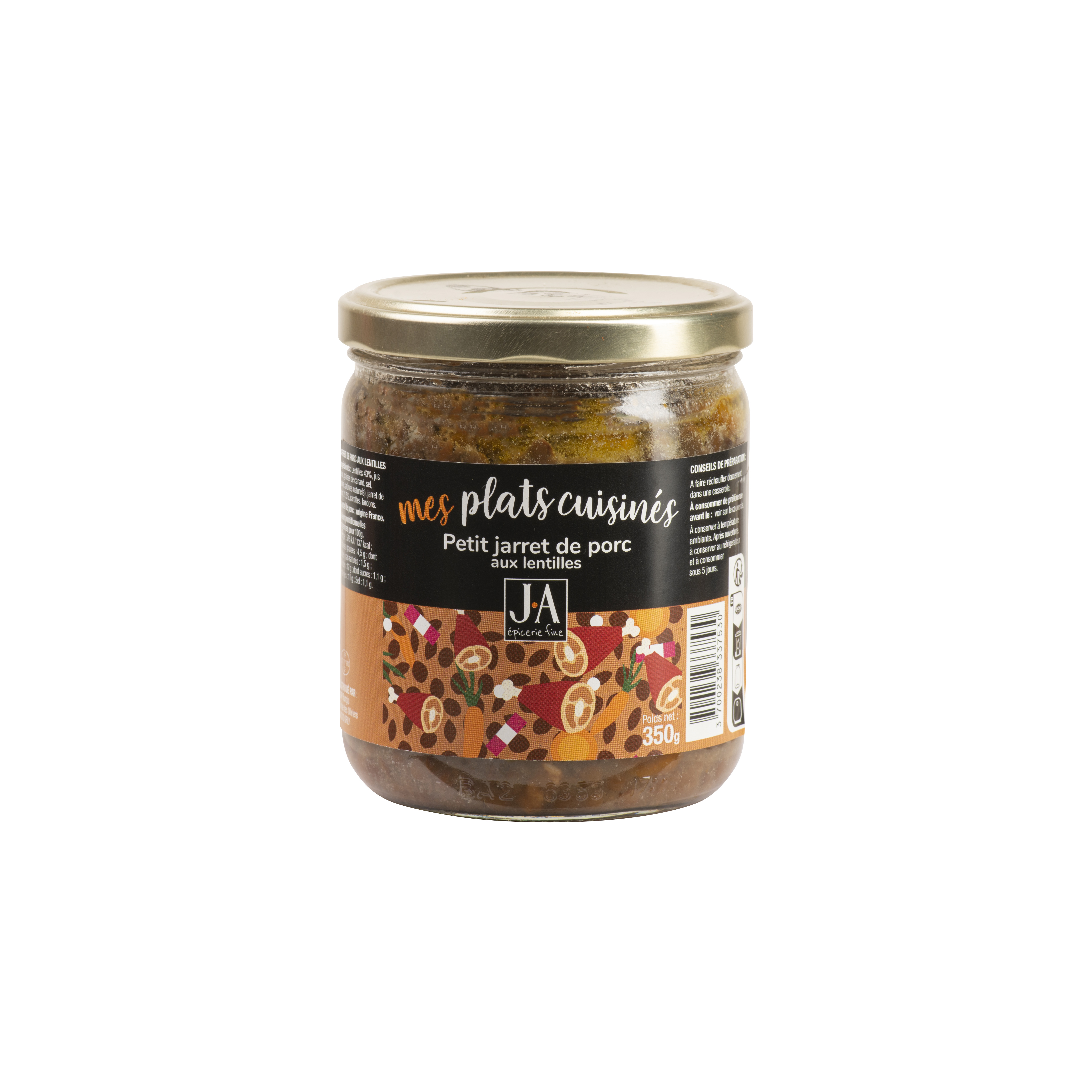 PORK SHANK WITH LENTILS 