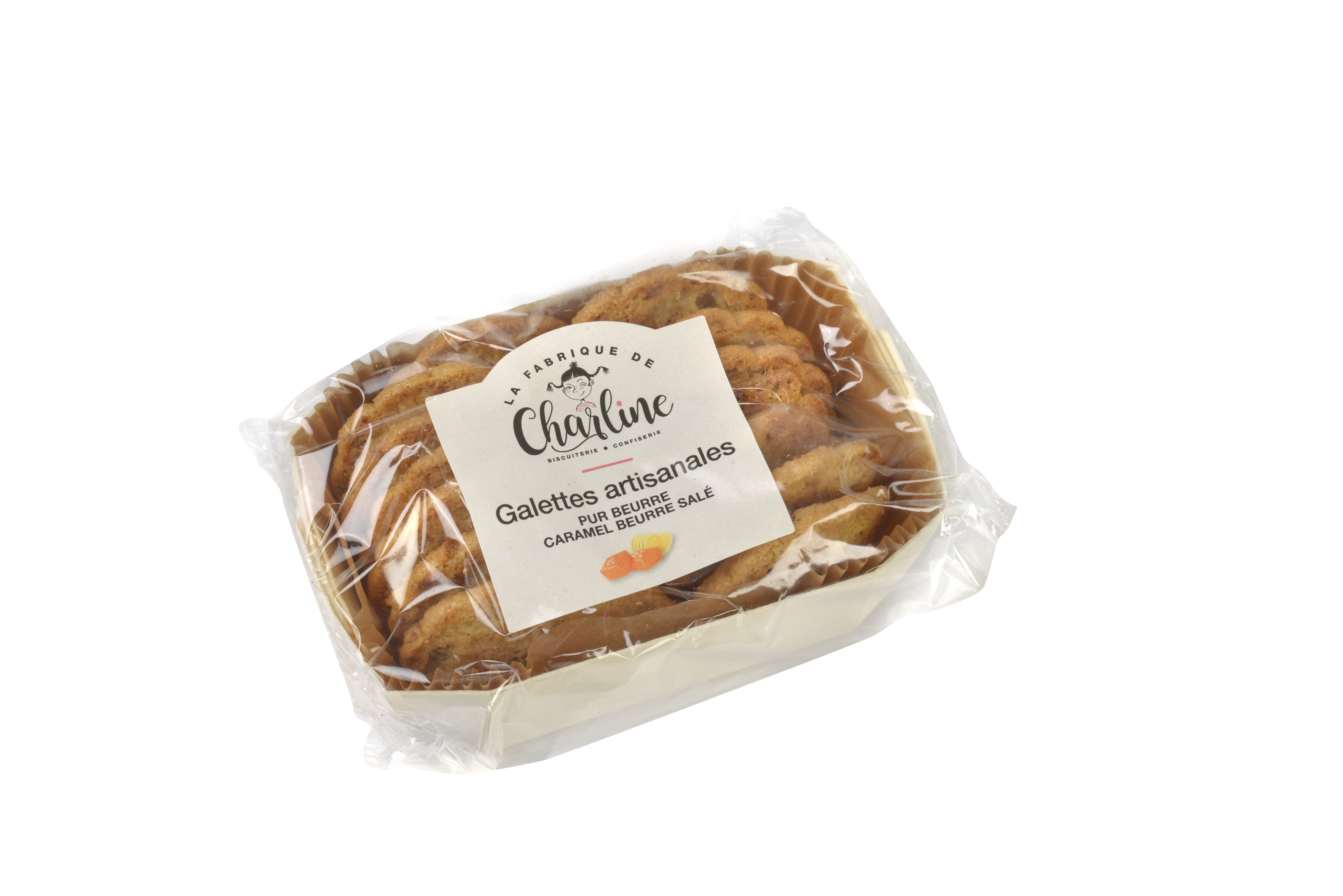 PURE BUTTER ARTISANAL BRETON GALETTE BISCUITS WITH SALTED BUTTER CARAMEL