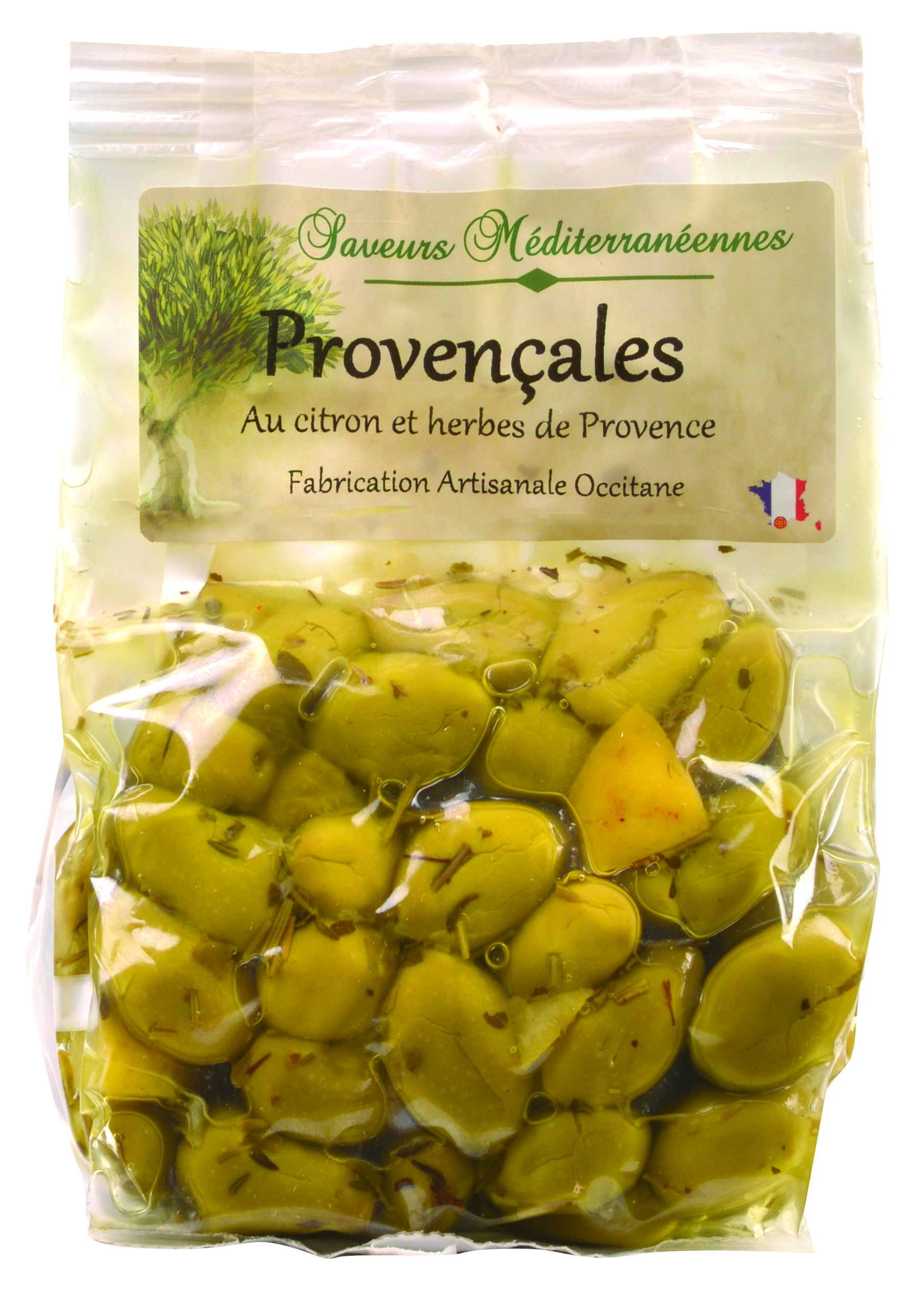 GREEN BROKEN OLIVES "PROVENCALES"