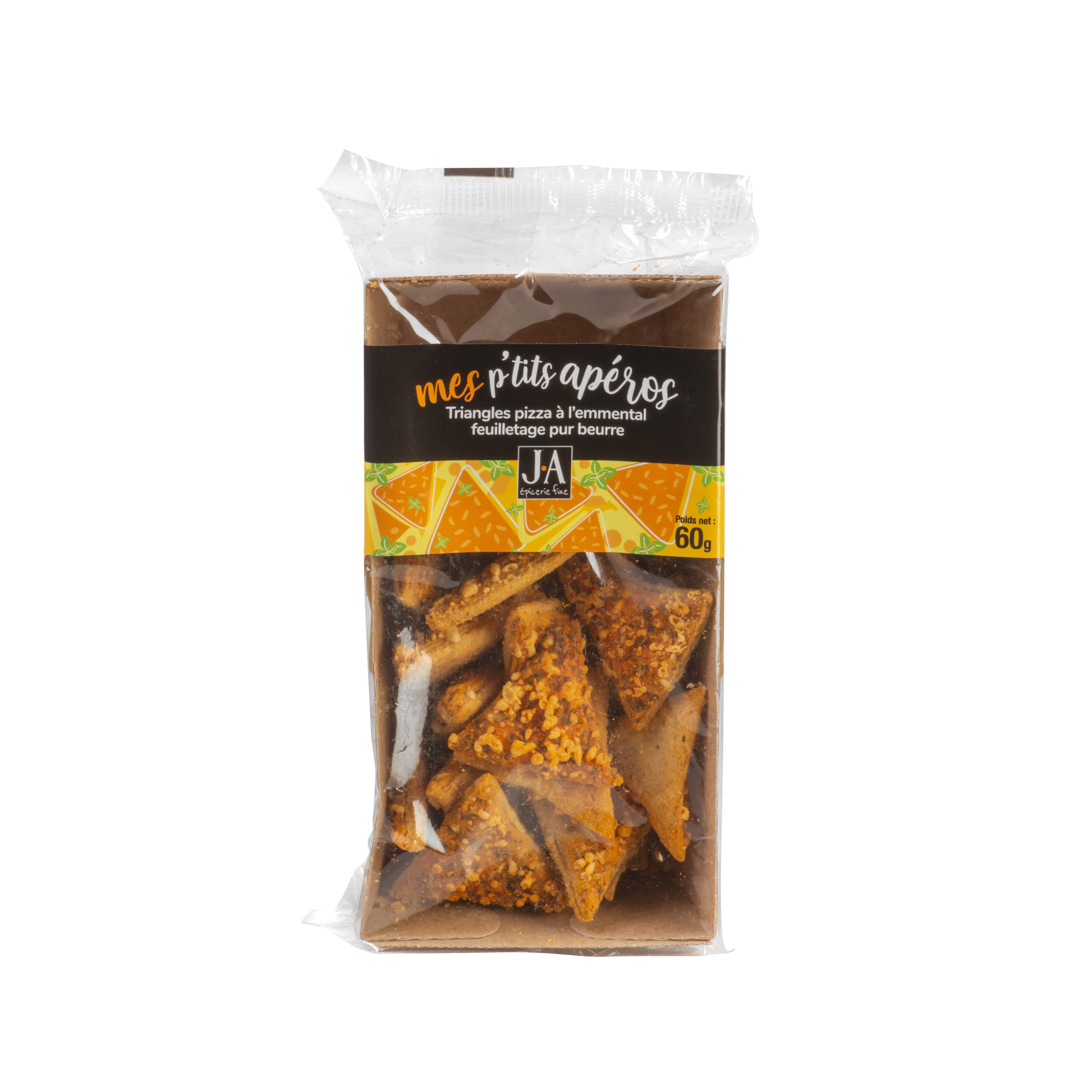 TRIANGLES PIZZA WITH EMMENTAL PASTRY