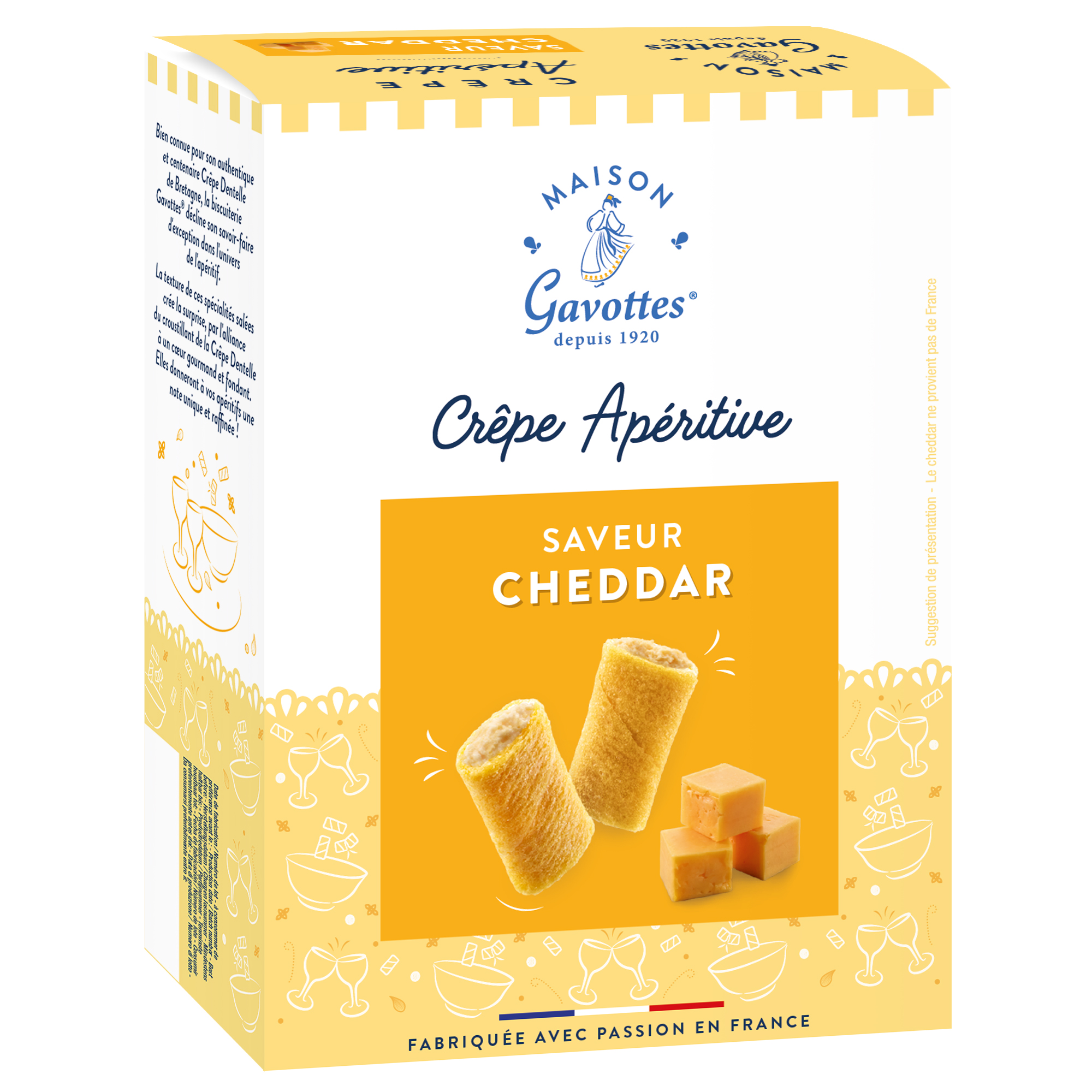 APERITIF CREPE CHEDDAR FLAVOUR