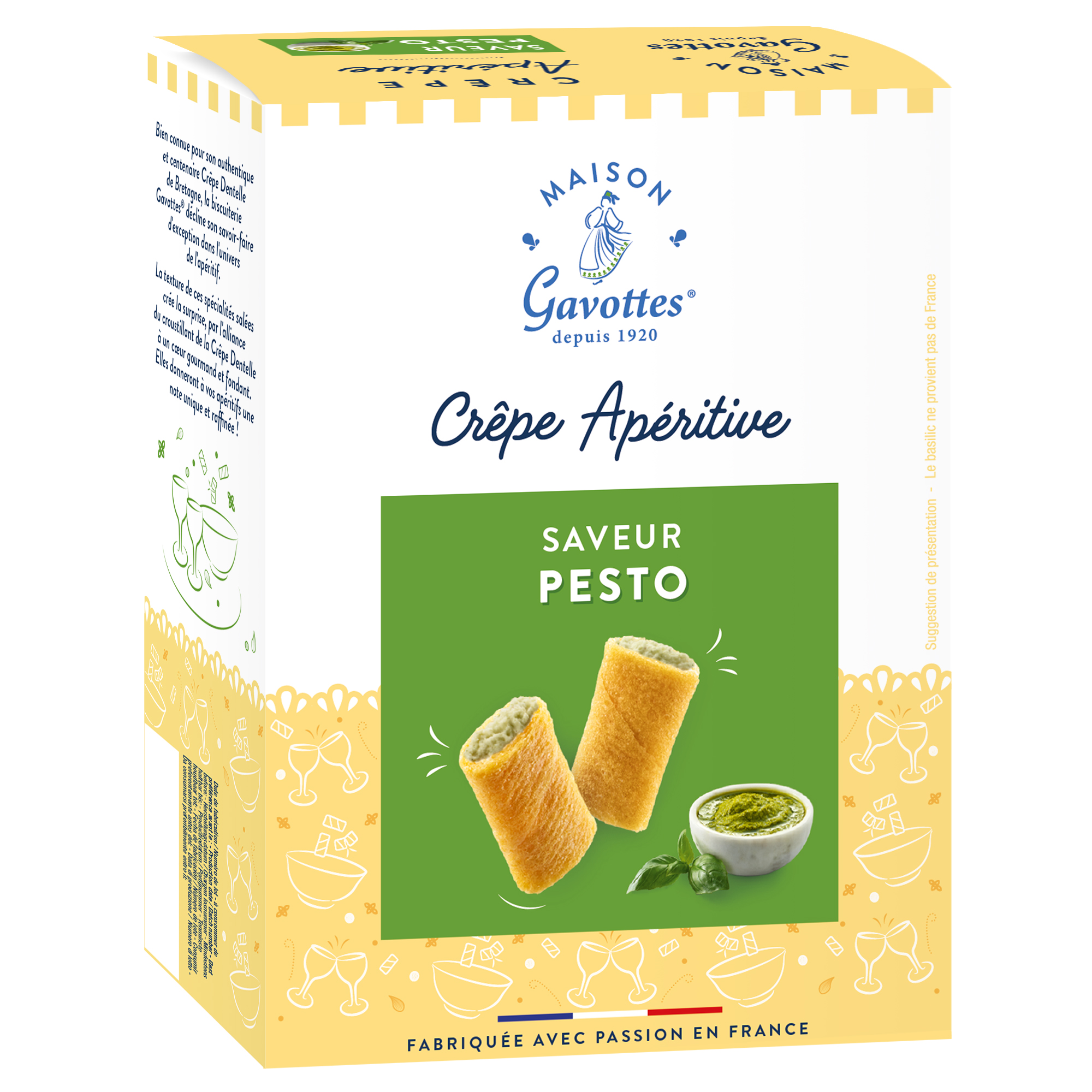 APERITIF CREPE PESTO FLAVOUR