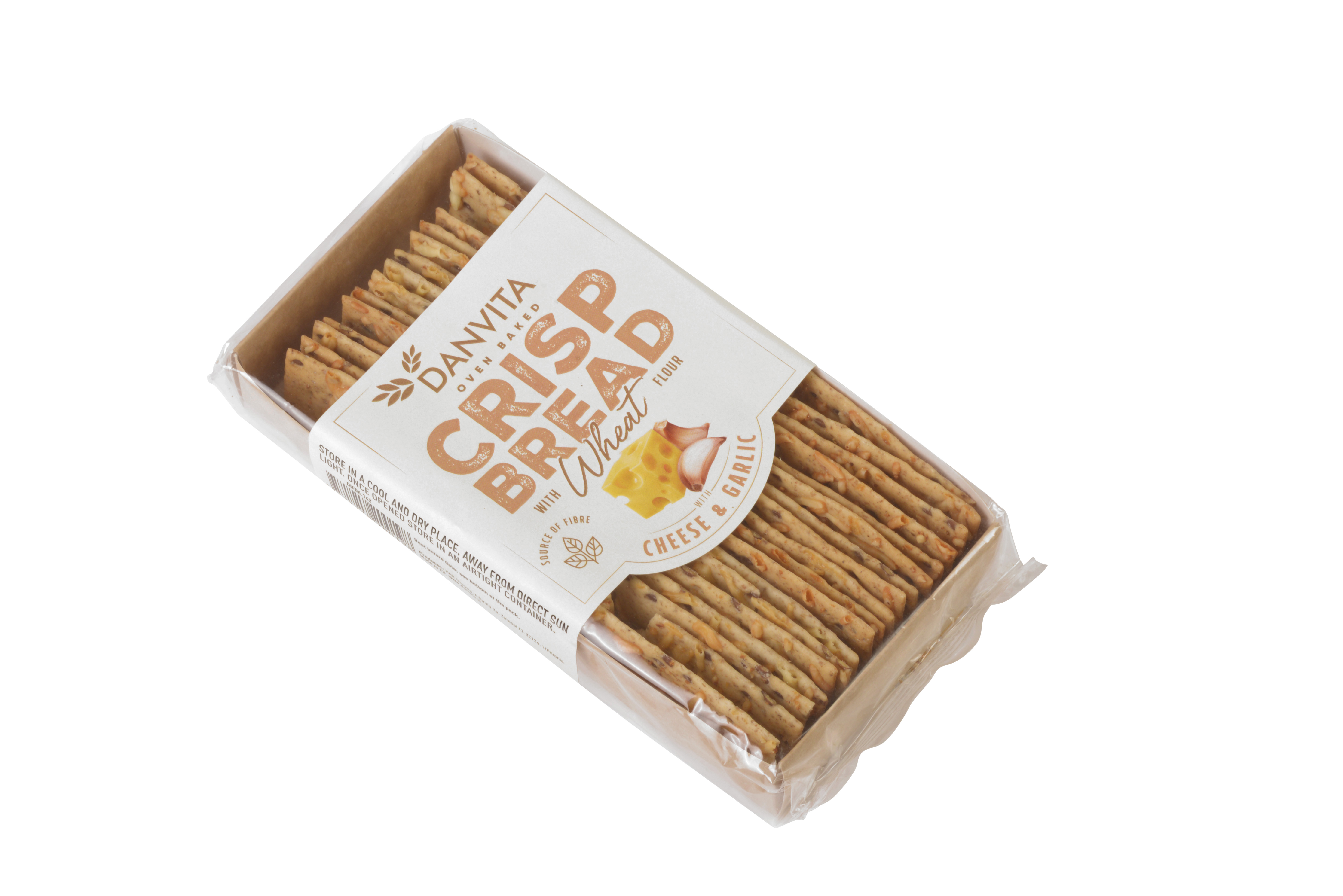 SALTED CRACKERS WITH CHEESE AND GARLIC