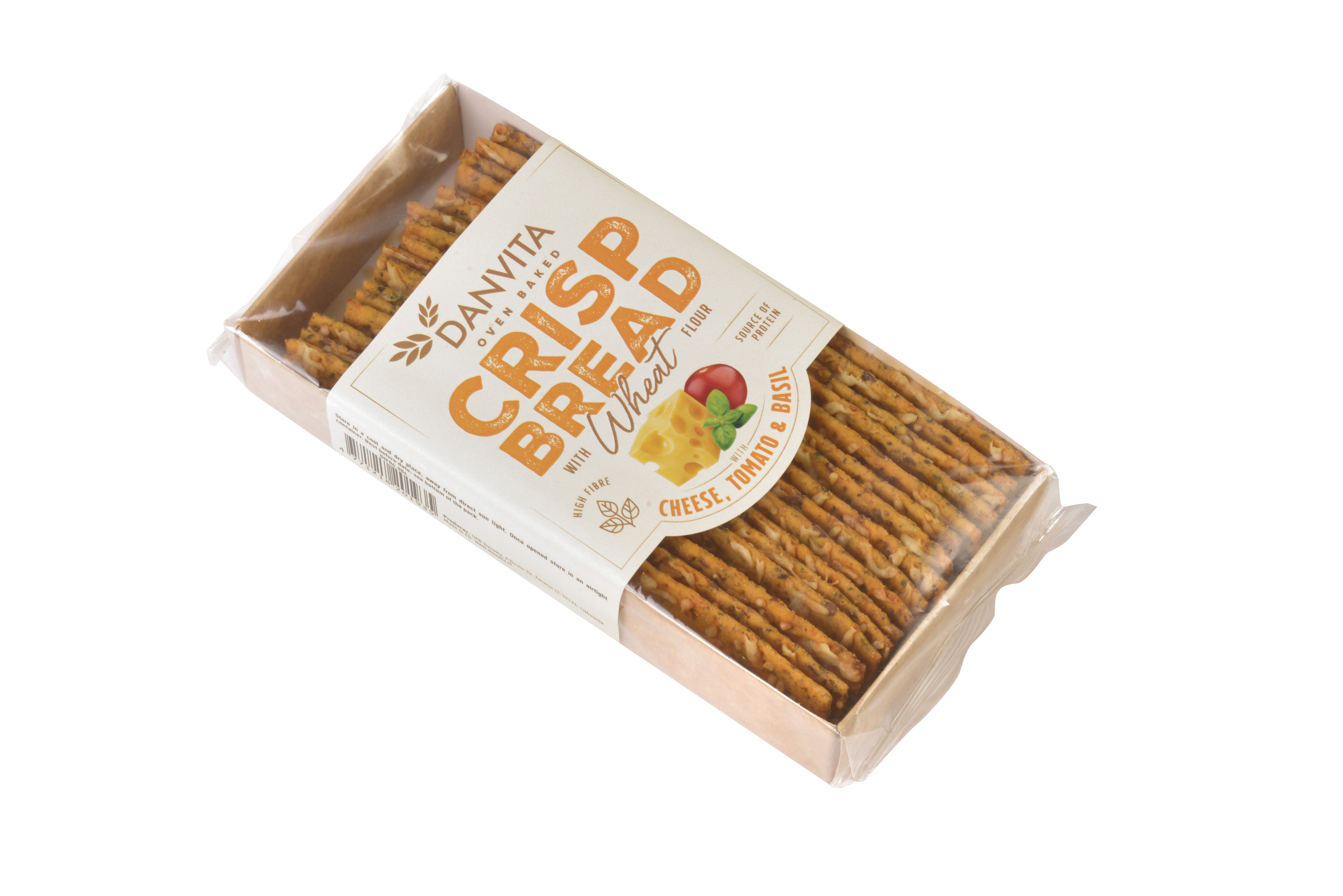 SALTED CRACKERS TOMATO AND BASIL CHEESE