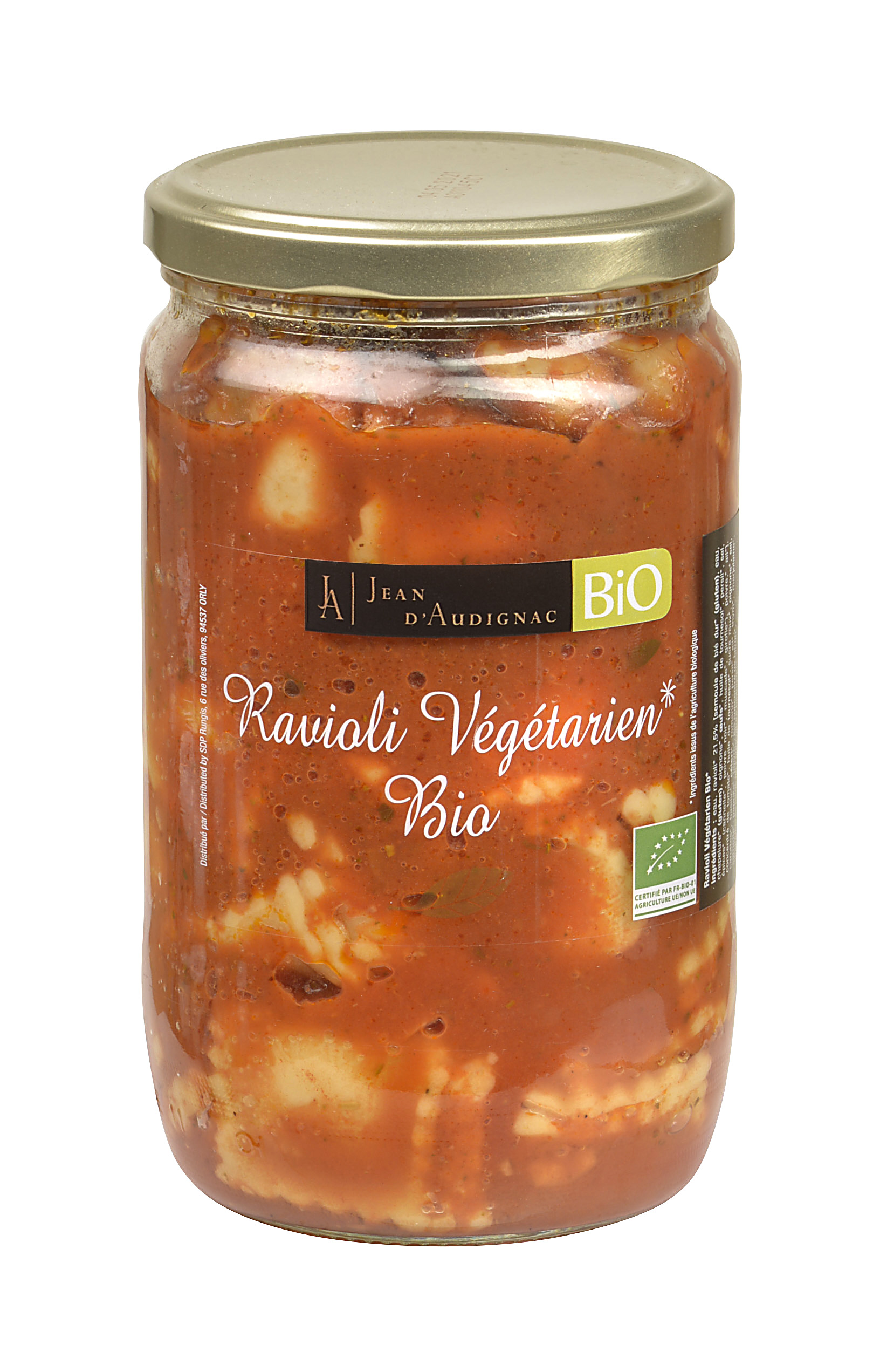 ORGANIC RAVIOLI WITH VEGETABLES
