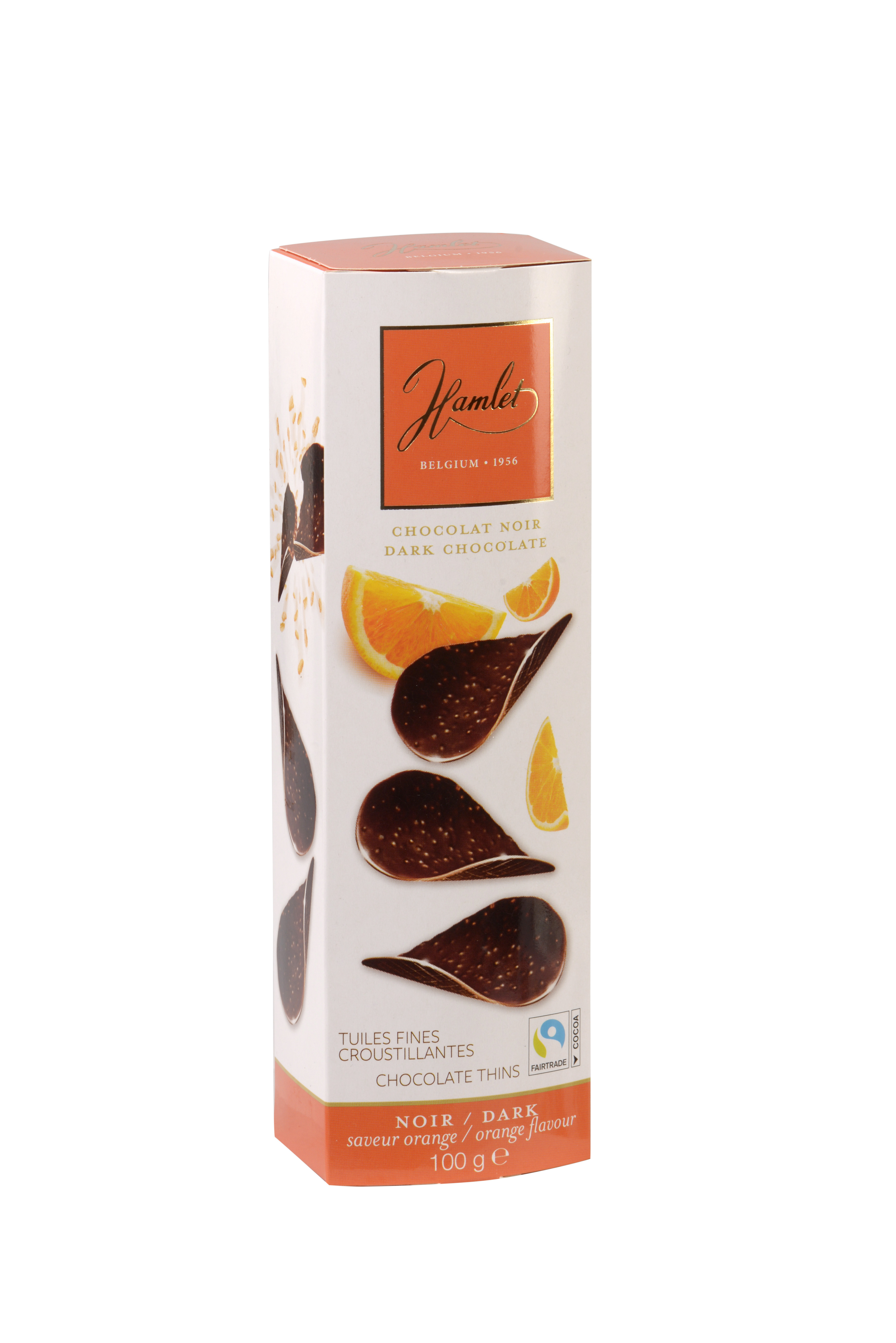 ORANGE DARK CHOCOLATE TILES