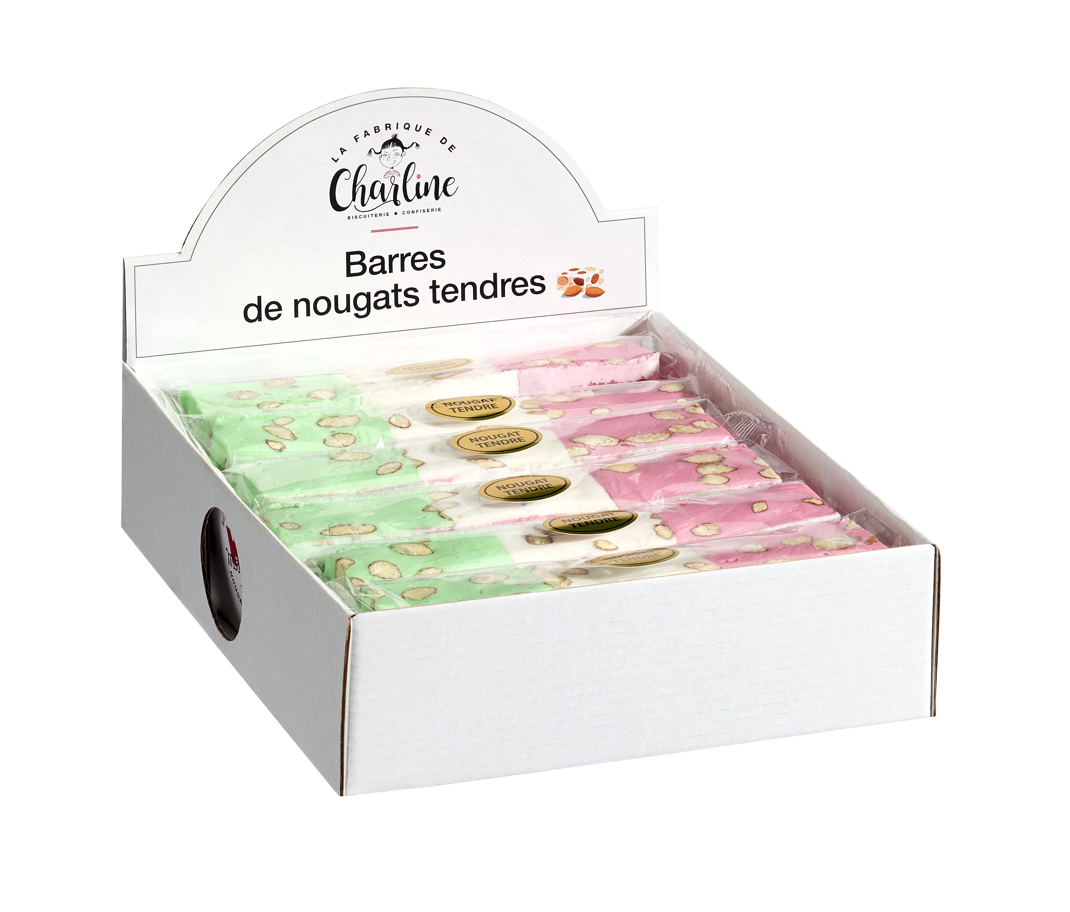 DISPLAY BARS NOUGATS SOFT 3 COLORS