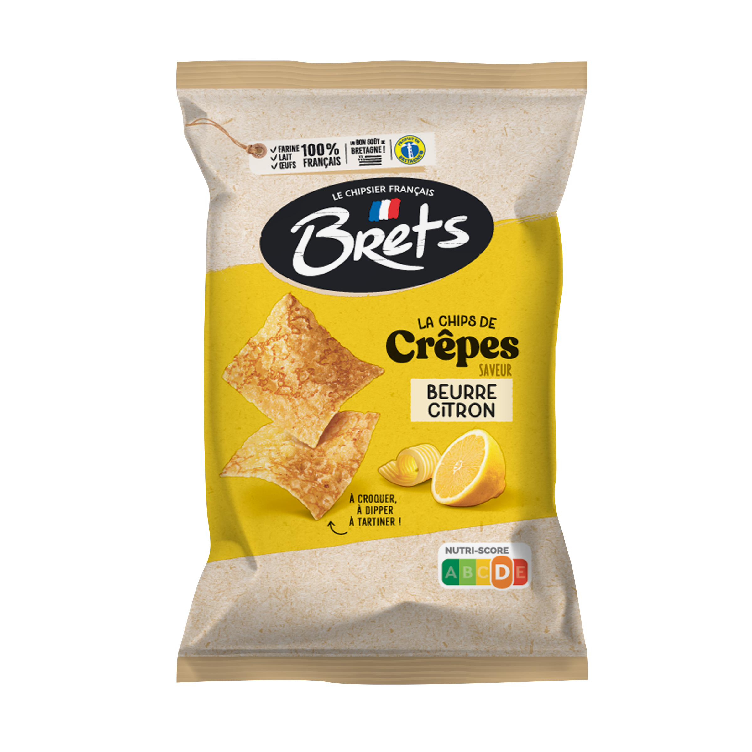 CHIPS BRETS CREPES BUTTER LEMON