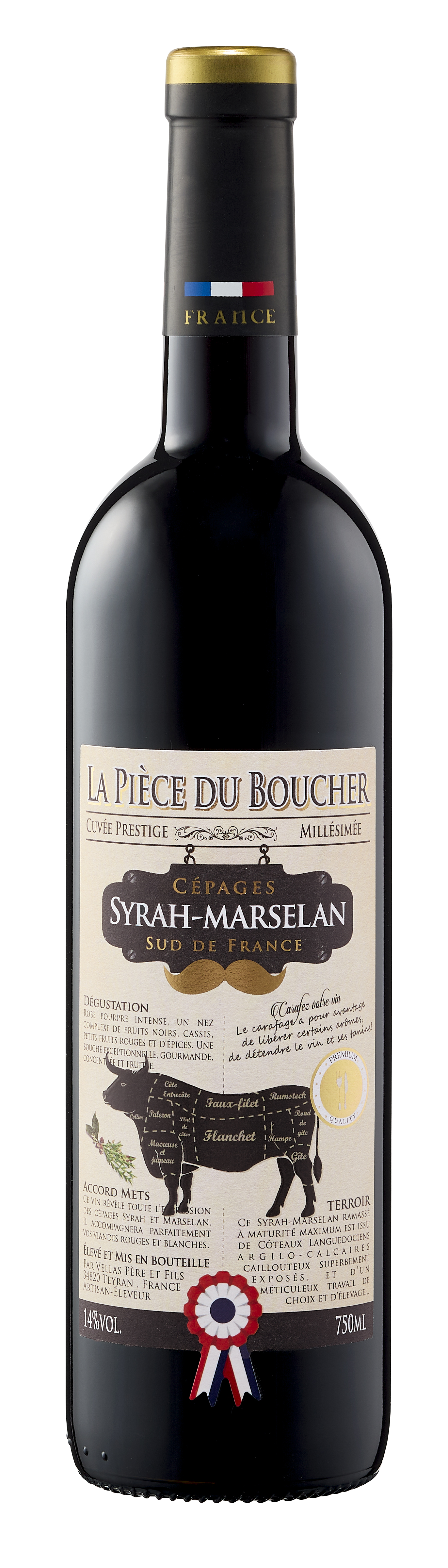 PIECE DU BOUCHER PAYS D'OC IGP SYRAH MARSELAN