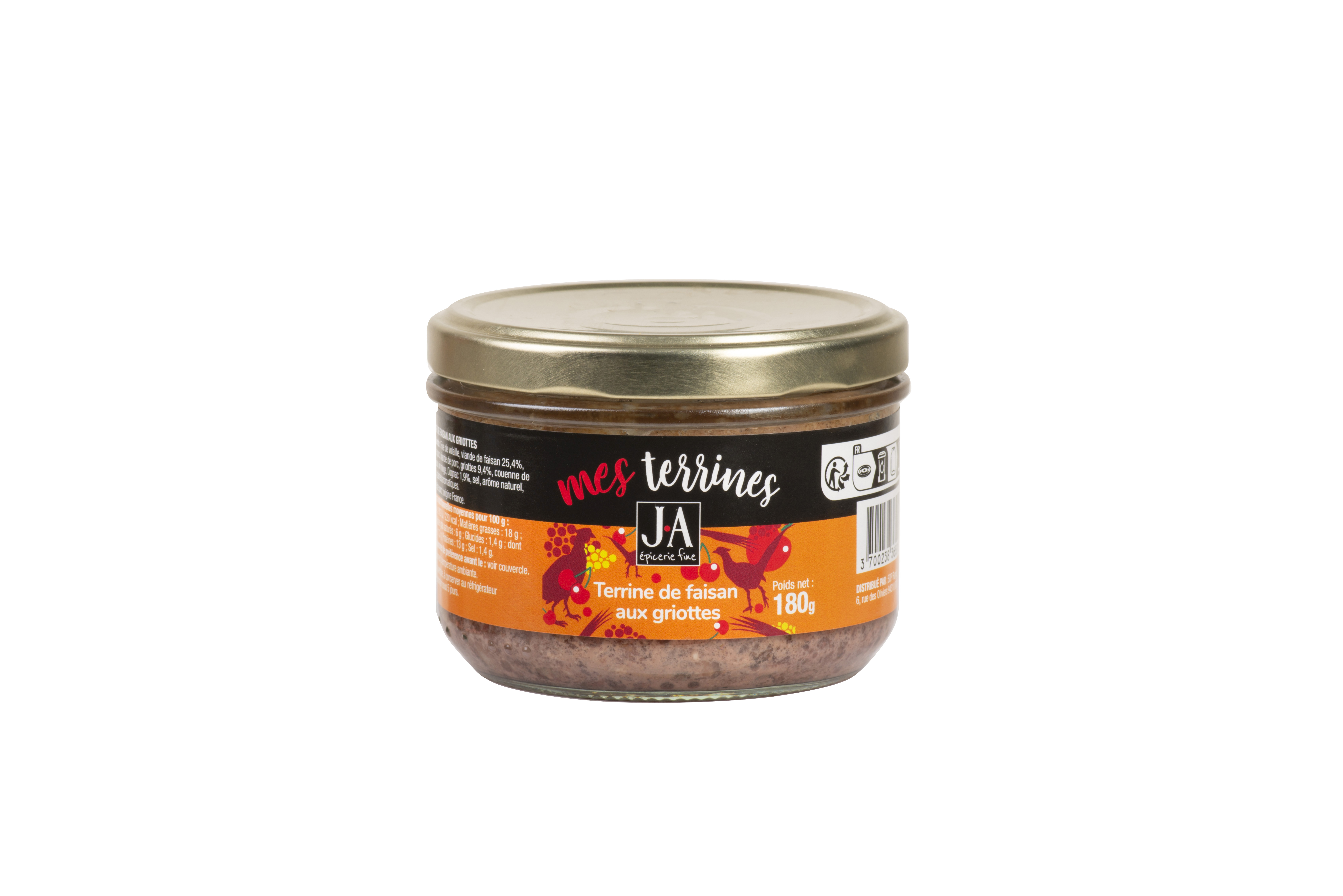 PHEASANT TERRINE WITH MORELLO CHERRIES