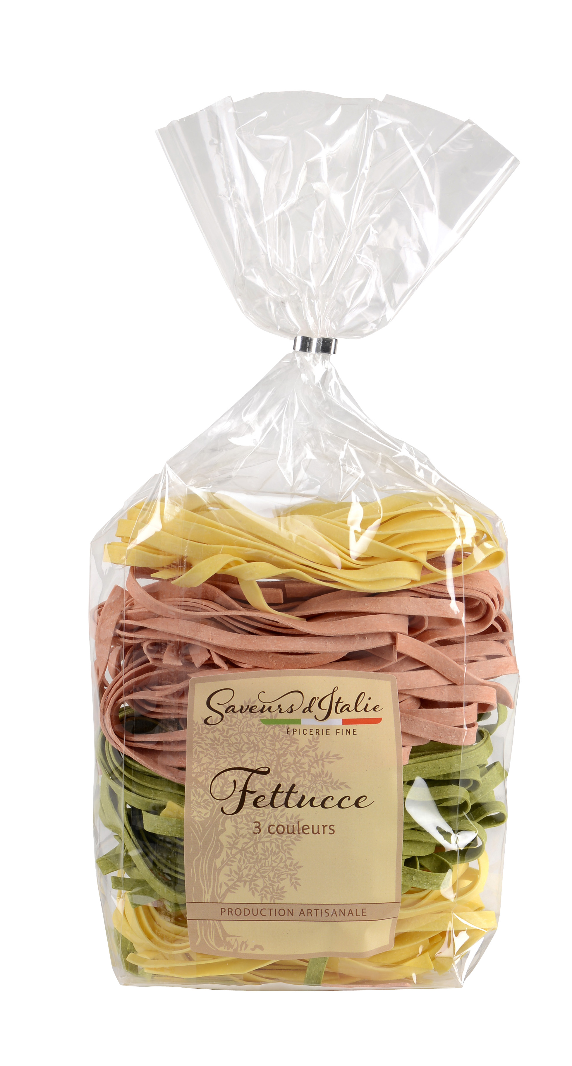 FETTUCCE 3 COLORS WITH EGGS (NATURE, SPINACH, TOMATO)
