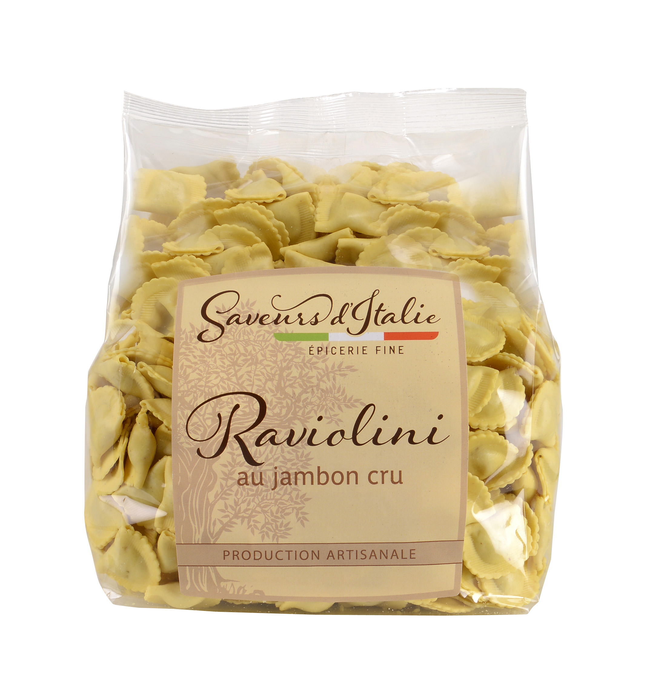 RAVIOLINI WITH RAW HAM WITH EGGS