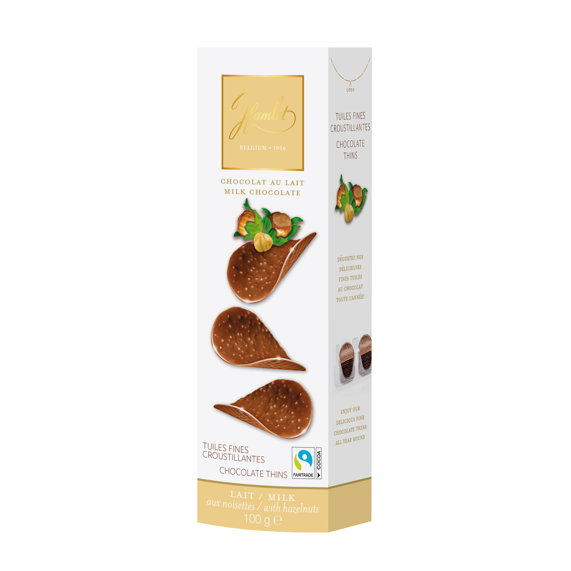 CHOCOLATE SQUARE WITH HAZELNUTS