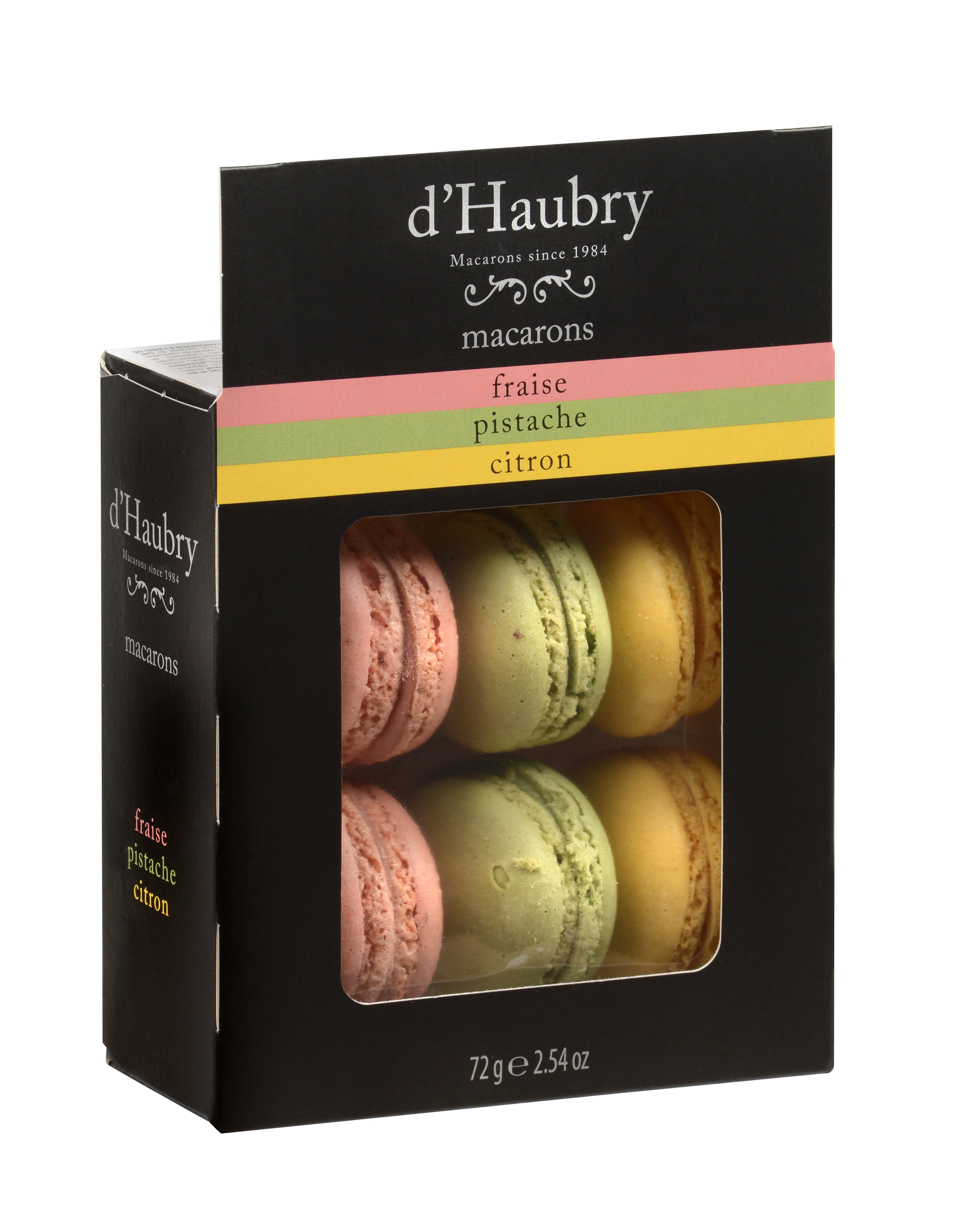 FRENCH MACARONS STRAWBERRY, PISTACHIO, LEMON